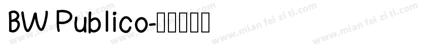 BW Publico字体转换